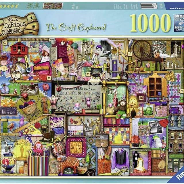 Ravensburger The Craft Cupboard Puzzle 1000 Piece Jigsaw Puzzle for Adults – Every piece is unique, Softclick technology Means Pieces Fit Together Perfectly