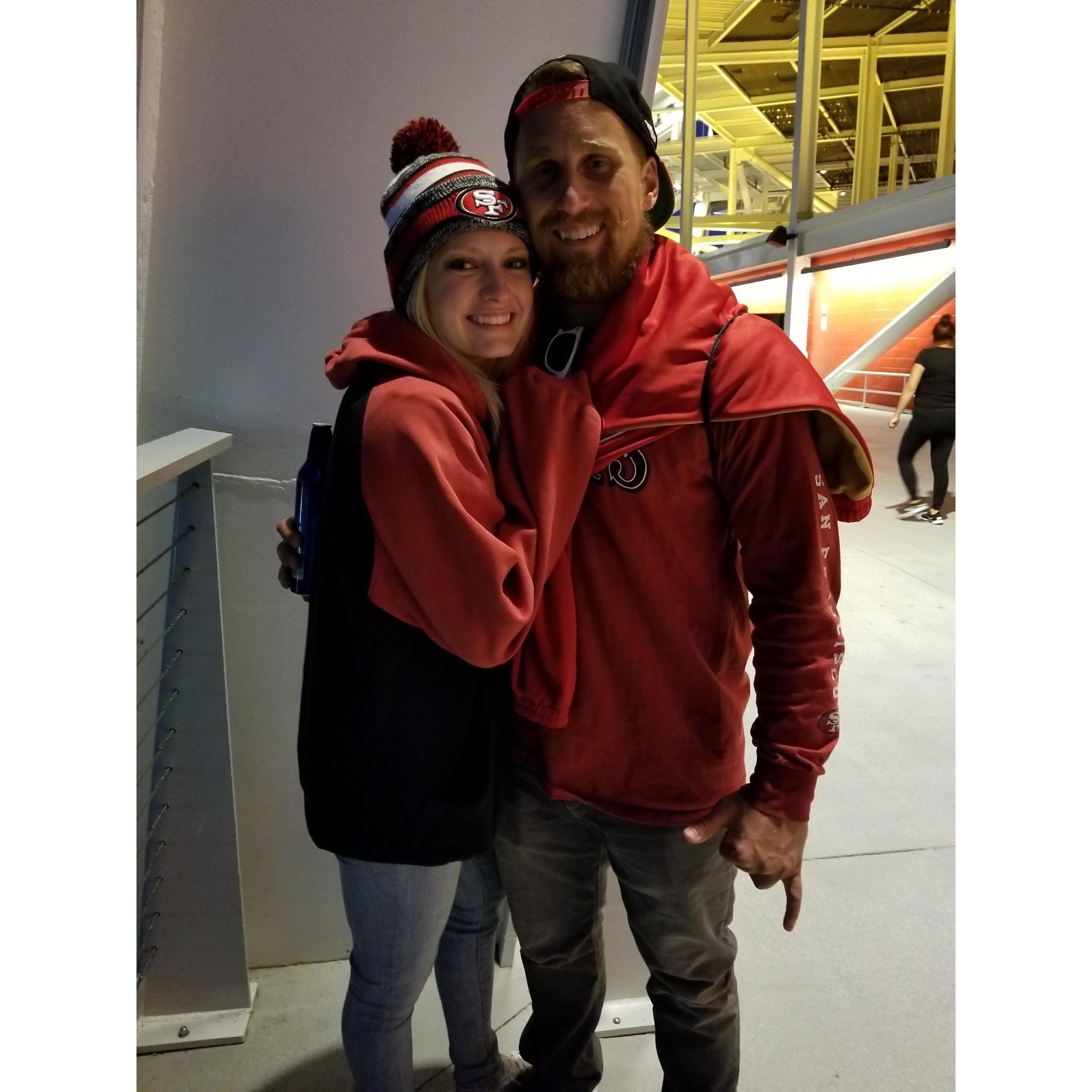 Brittni's first 49ers game!