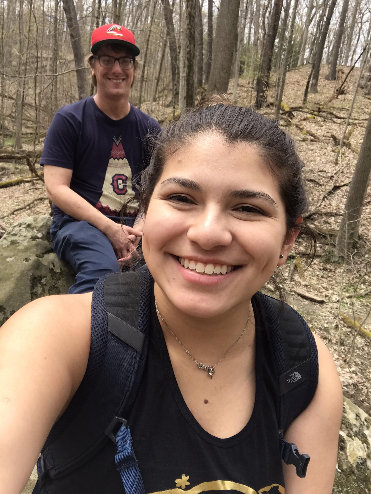 Most of our dates in the beginning, hiking