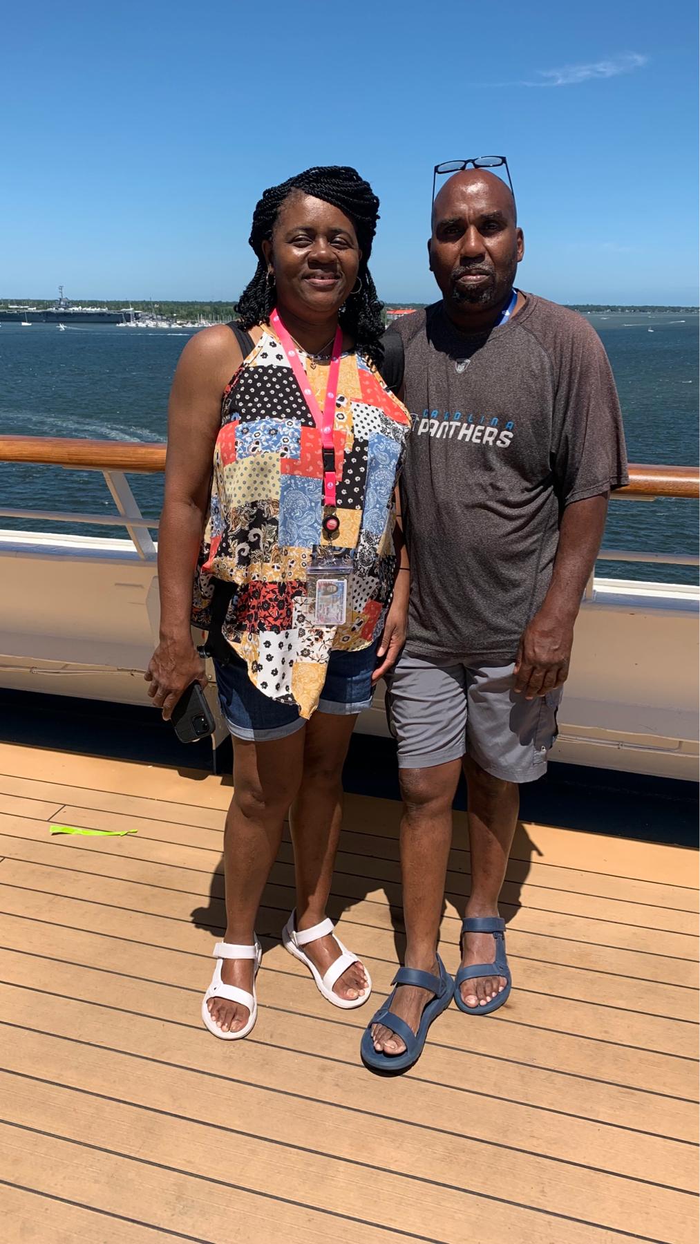 Us on a Carnival cruise to the Bahamas!