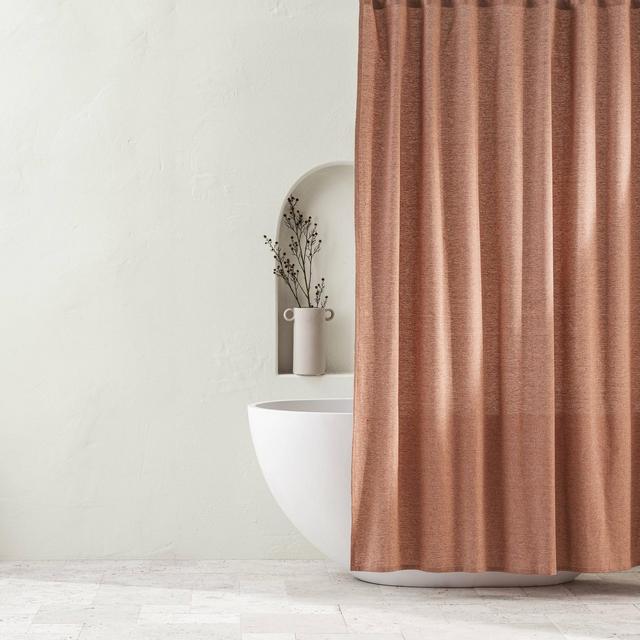 Chambray Shower Curtain Clay - Casaluna™