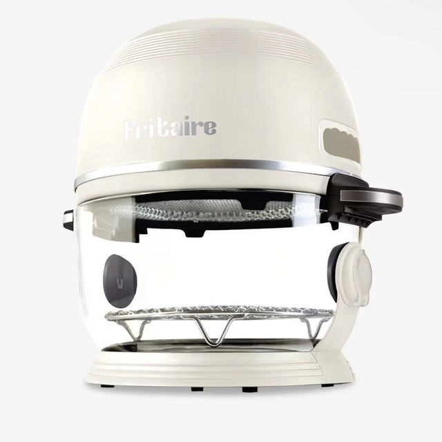 White Fritaire Self-Cleaning Transparent Air Fryer | Bespoke Post