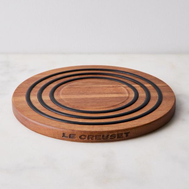 Le Creuset Magnetic Acacia Wooden Trivet, 8"