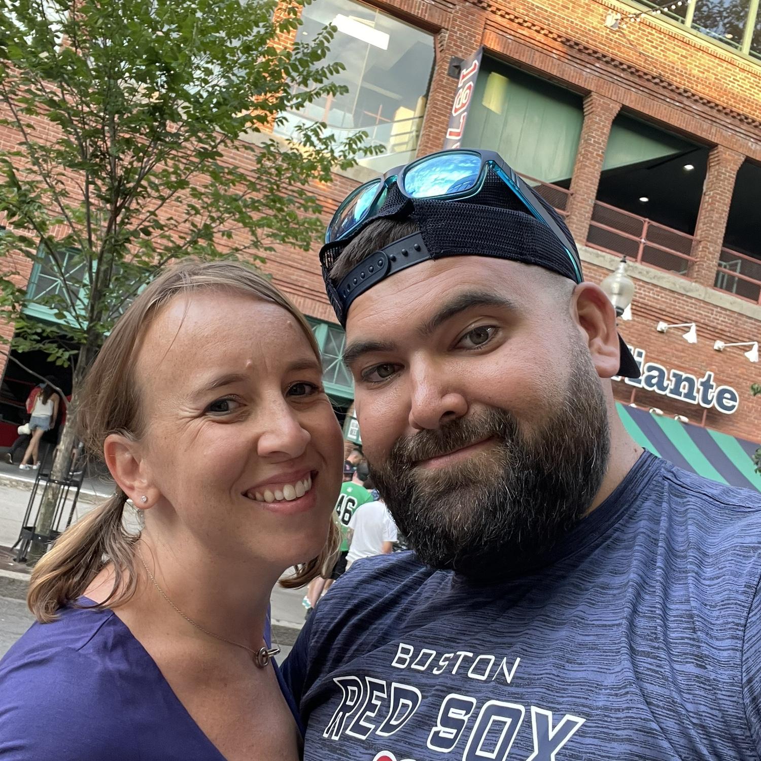 a trip to Boston to see the Red Sox at Fenway for the first time and visit our friends Tony and Catherine