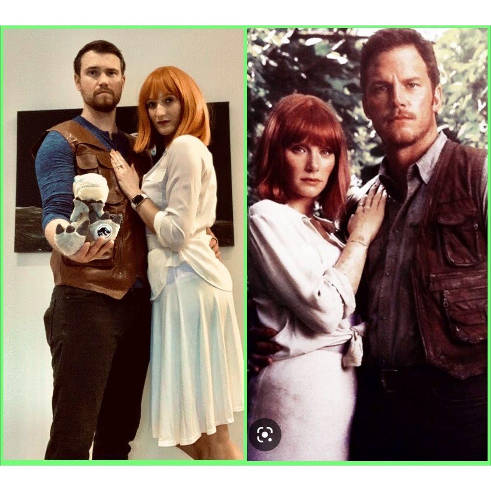 Halloween 22' as Claire and Owen from Jurassic World