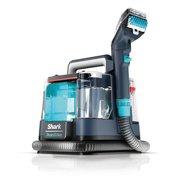 Shark PX200 StainStriker Portable Carpet & Upholstery Cleaner, Spot, Stain, & Odor Eliminator, Perfect for Pets, Carpet, Area Rugs, Couches, Upholstery, Cars & More, Navy (Renewed)