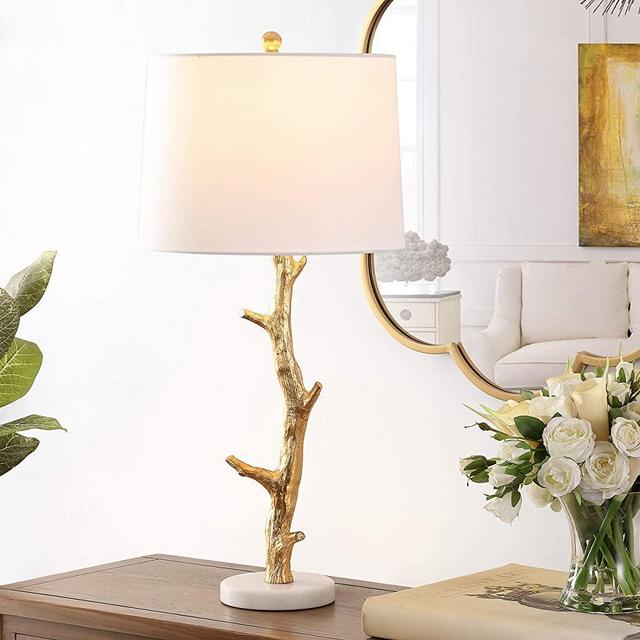 Safavieh Lighting Collection Olenna Gold Tree Branch 30-inch Bedroom Living Room Home Office Desk Nightstand Table Lamp (LED Bulb Included)