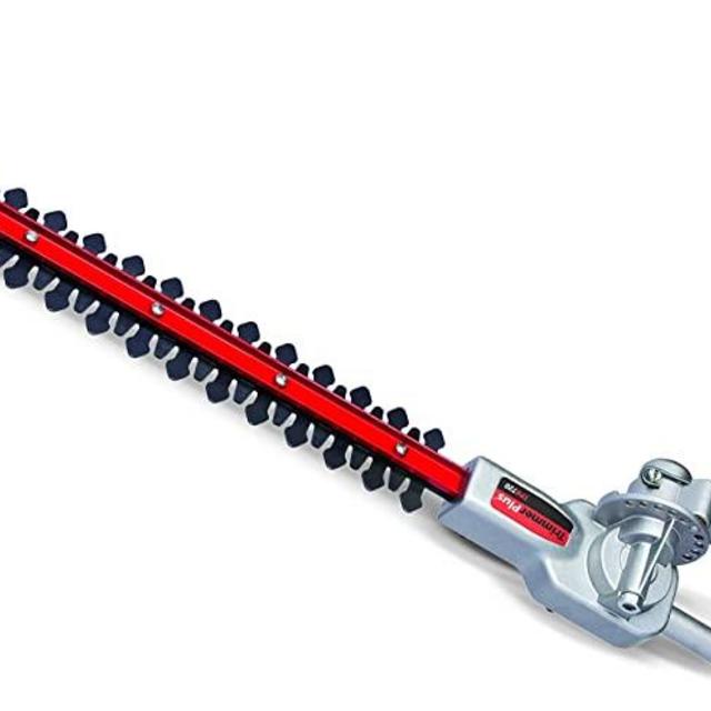 TrimmerPlus TPH720 22-Inch Dual Hedger Attachment Capable String Trimmers, Polesaws, and Powerheads-Snaps to Gas Outdoor Lawn Care Power Equipment, Black and Red