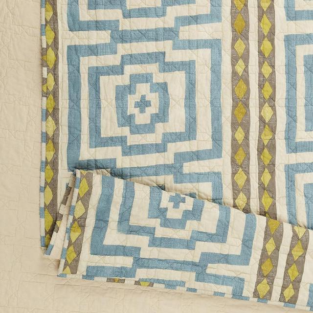 Sky Blue Hypnotic Quilt Set by Jungalow®