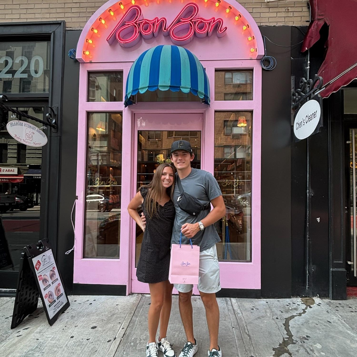 Getting Swedish candy at BonBon in Manhattan!
