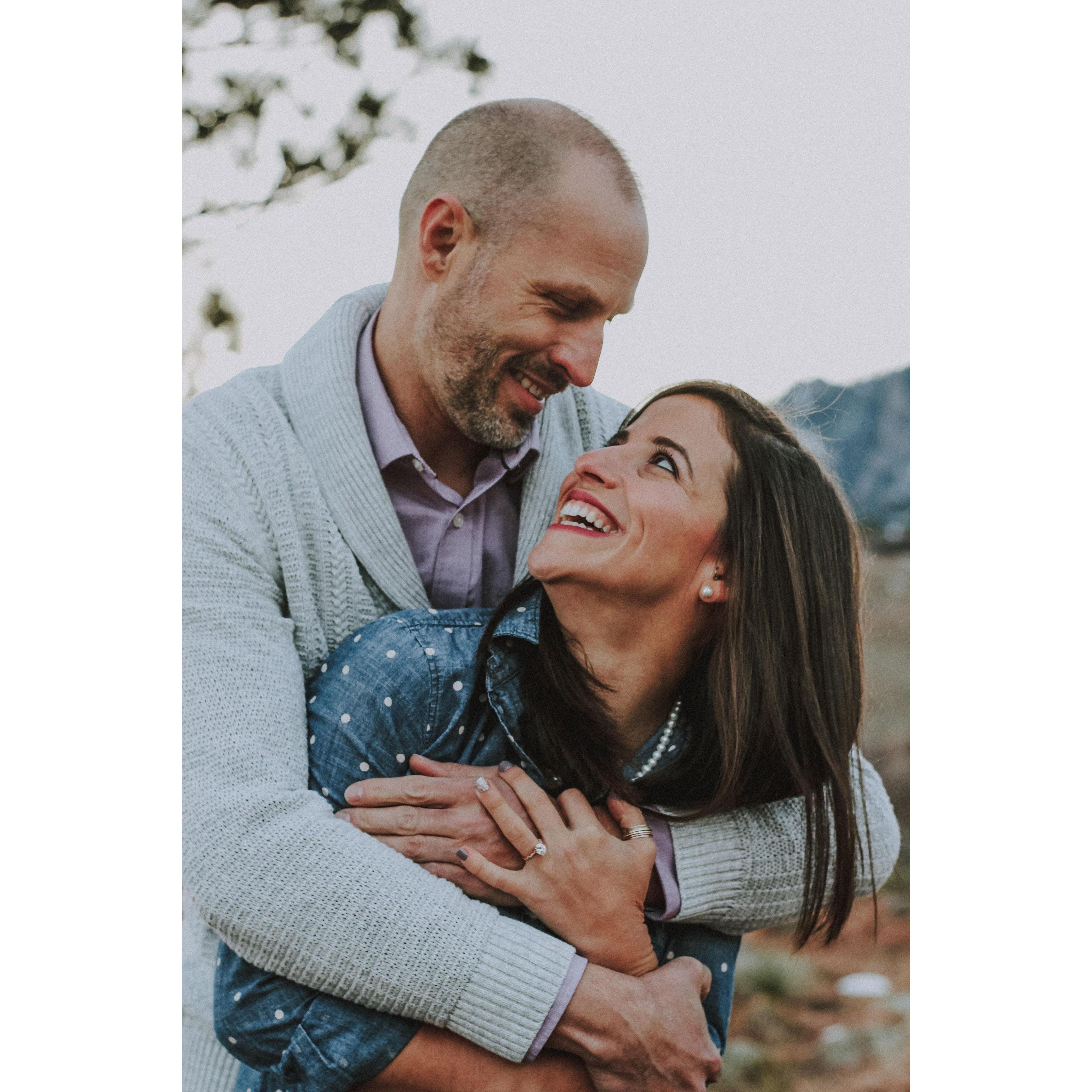 Engagement photo by Lindsay Haftner Photography in January, 2019.