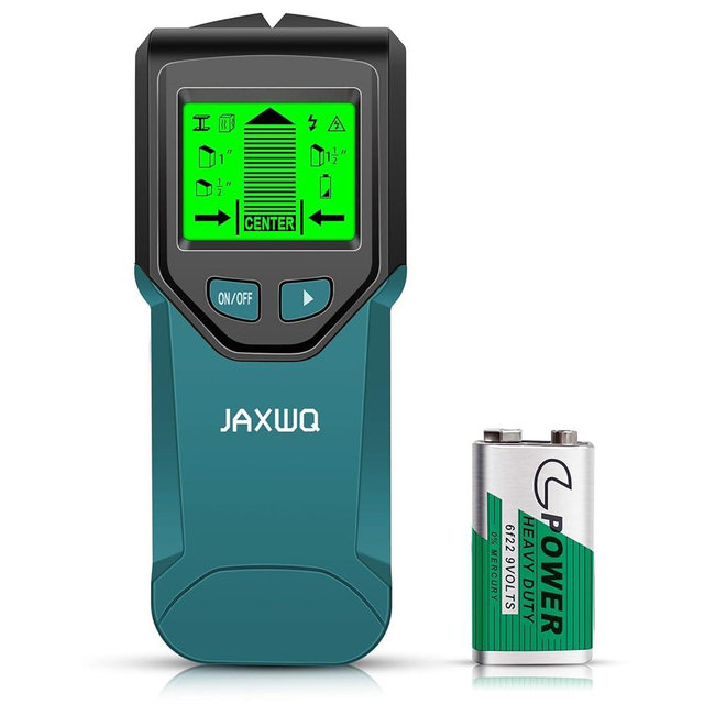 Stud Finder Wall Scanner - 5 in 1 Stud Finder Tool w/Microprocessor Chip and HD LCD Display, Stud Detector Beam Finders for the Center and Edge of Wood AC Wire Metal Studs Joist Pipe (Blue)