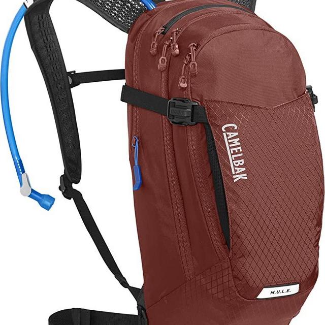 CamelBak M.U.L.E. 12 Mountain Biking Hydration Backpack - Easy Refilling Hydration Backpack - Magnetic Tube Trap 100oz