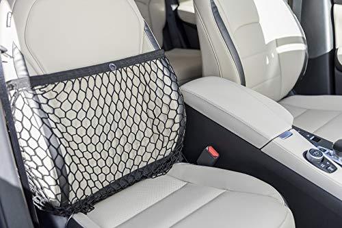 Netcessity Seat Caddy, Patented Car Seat Organizer, Fits All Seats, Roomy Car Organizer, Expandable, Collapsible, No Hooks