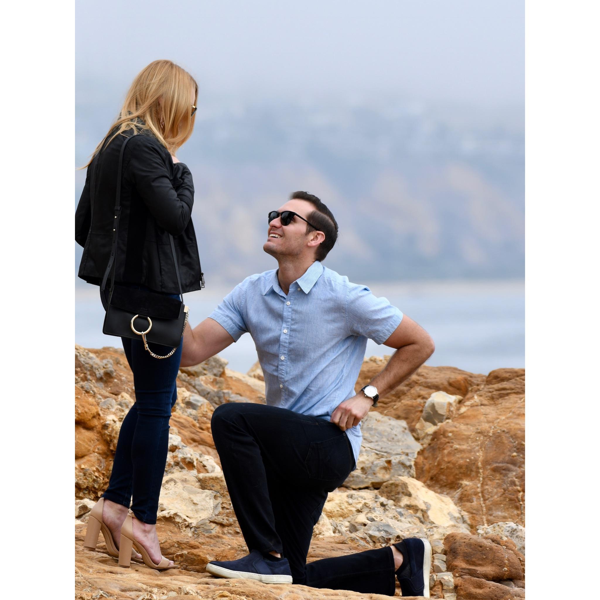 April 7, 2018, Our Engagement at Terranea Resort in Palos Verdes, CA,