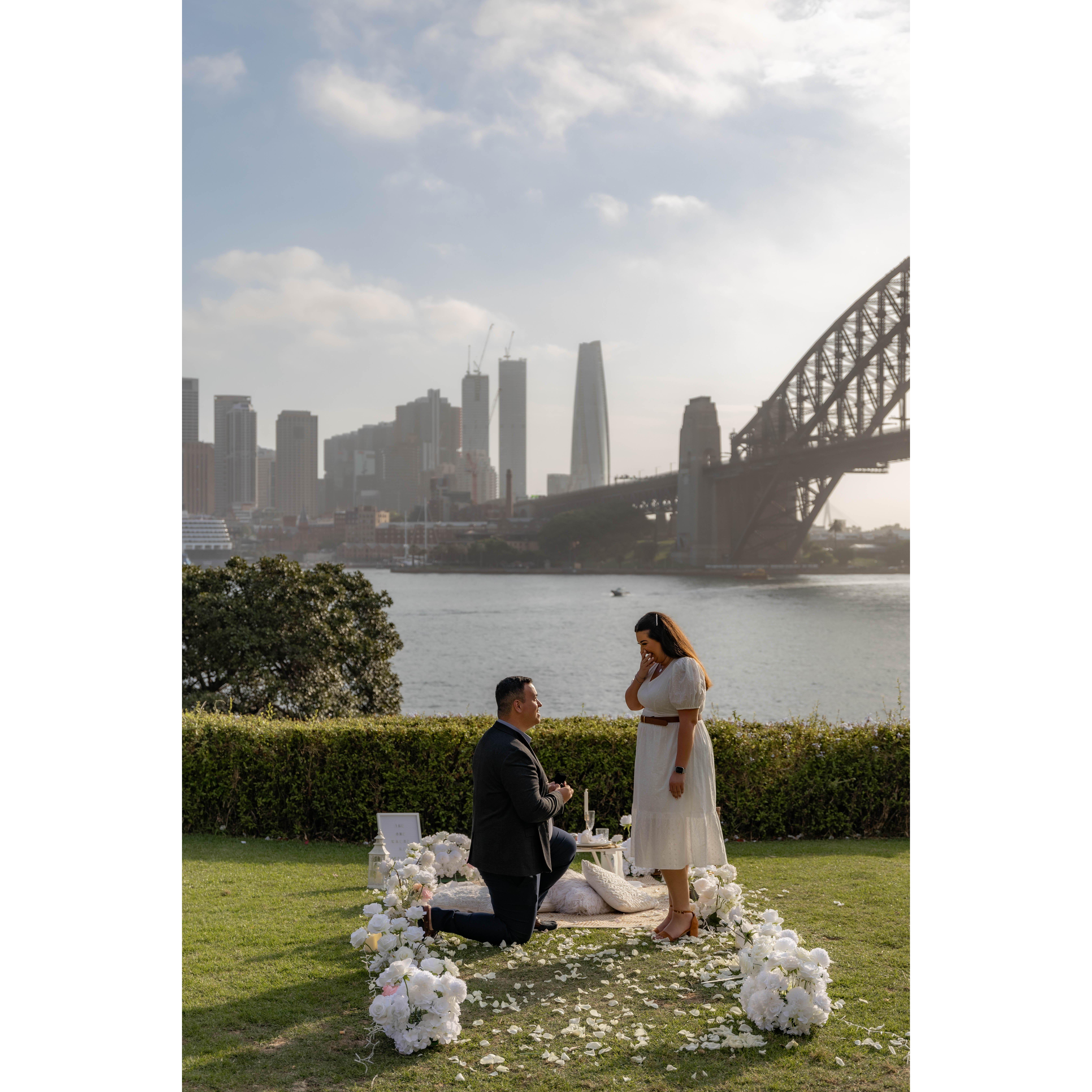 12th November 2023- Mateus proposed to Melissa whilst on holiday in Sydney, Australia!