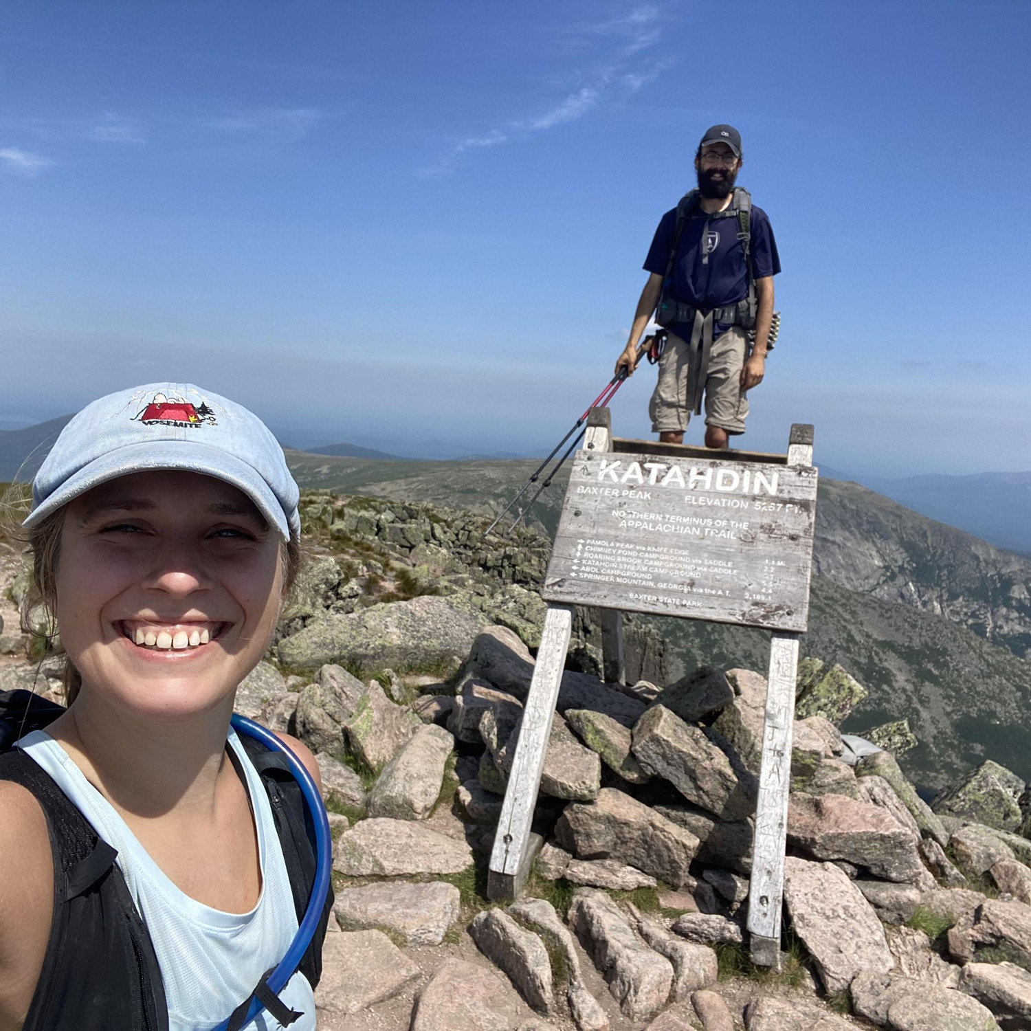 Thomas's finish of the his AT thru hike!