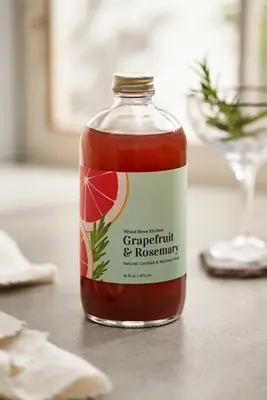 Grapefruit + Rosemary Cocktail Mixer