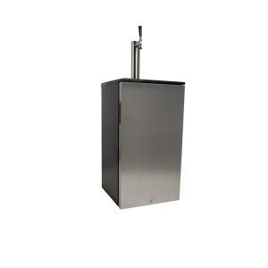 Single Tap 18 in. 1/6 Barrel Beer Keg Dispenser in Stainless Steel