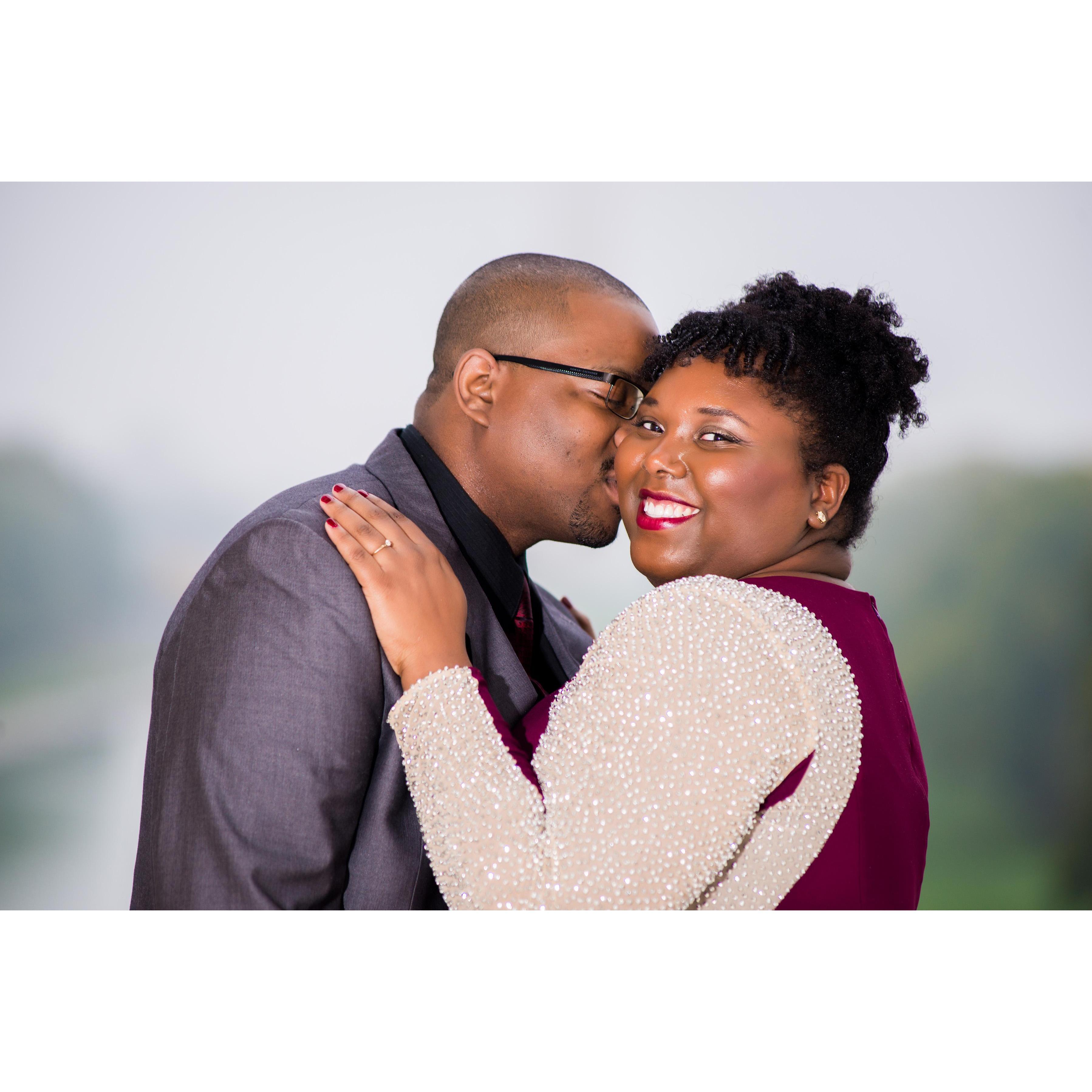 Brian promising Venicia brunch after our engagement pictures!