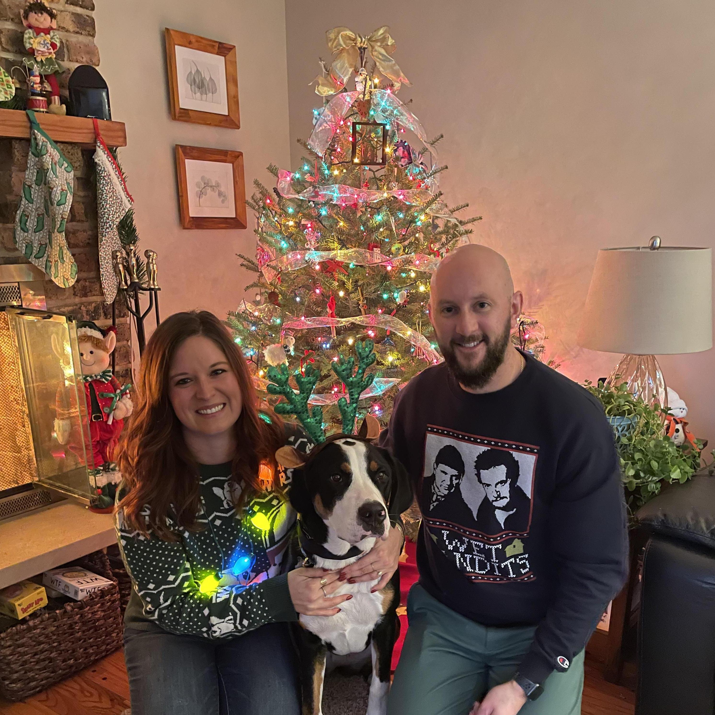 Jessi's first Hanstad Christmas Eve Party! (Suzie got kicked out for unruly behavior...)