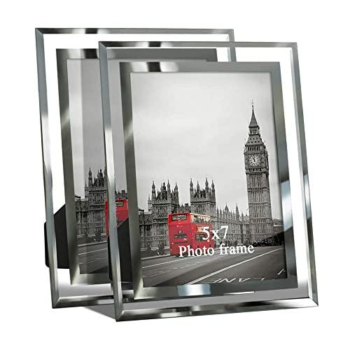 Giftgarden 5 by 7 Inch Picture Frame Friends Gifts for 5x7 Photo Display, Pack of 2