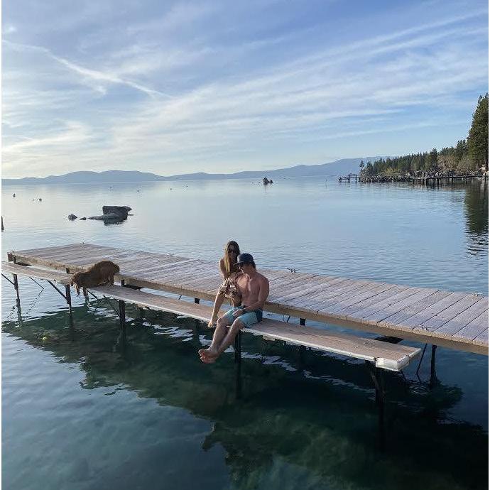 Spending some time at our favorite lake during Tyler's one day off every 42 days!