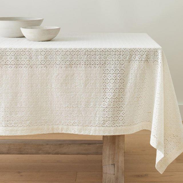 Monique Lhuillier Eyelet Tablecloth