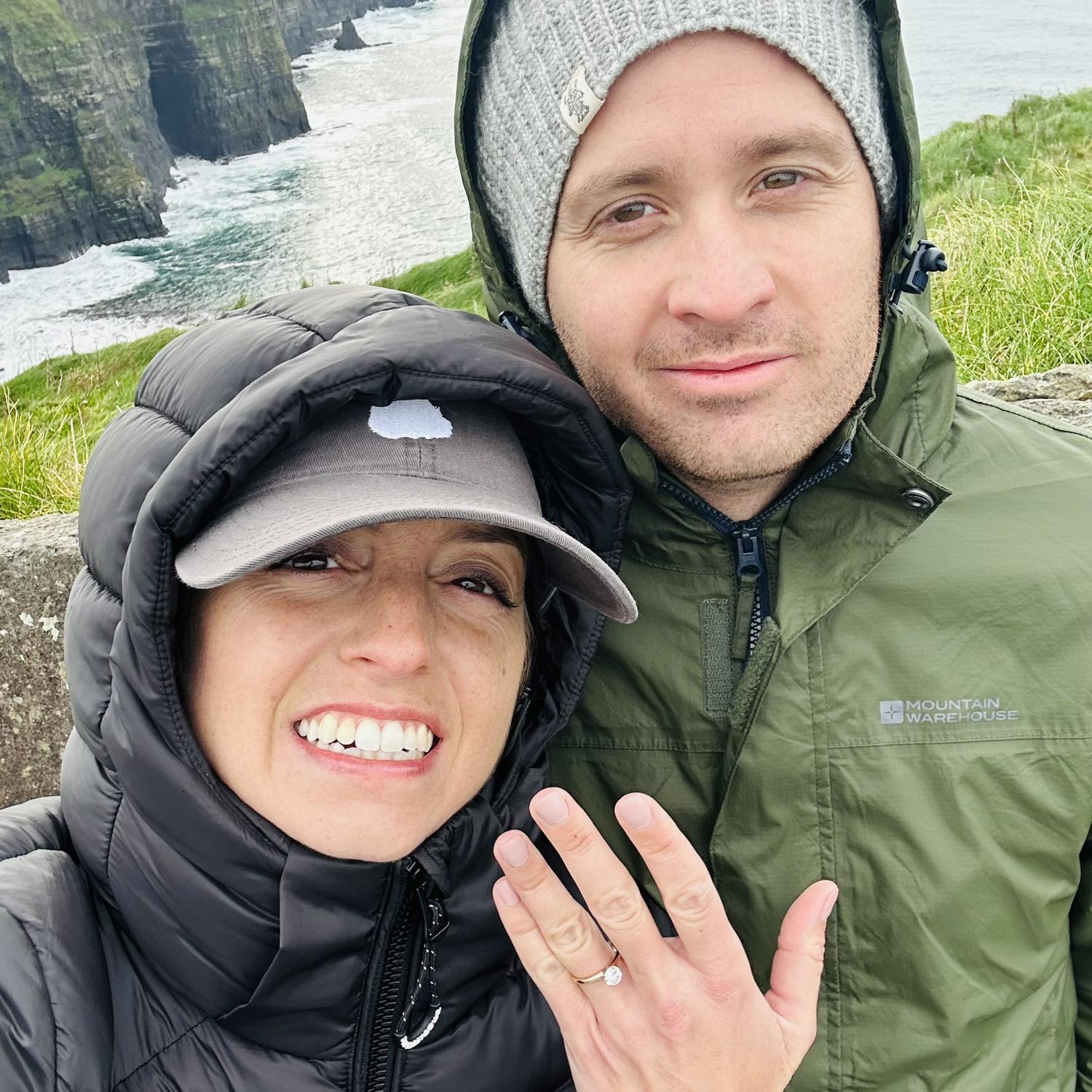 On our engagement day we also visited the Cliffs of Moher