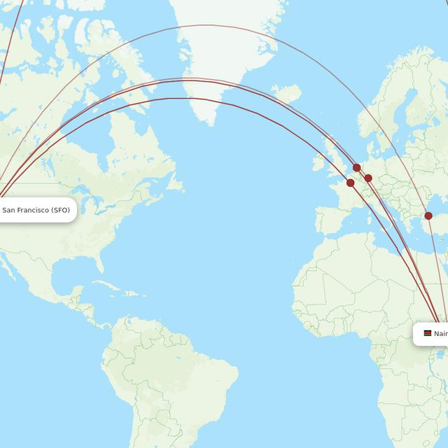 Round trip flights to Nairobi
