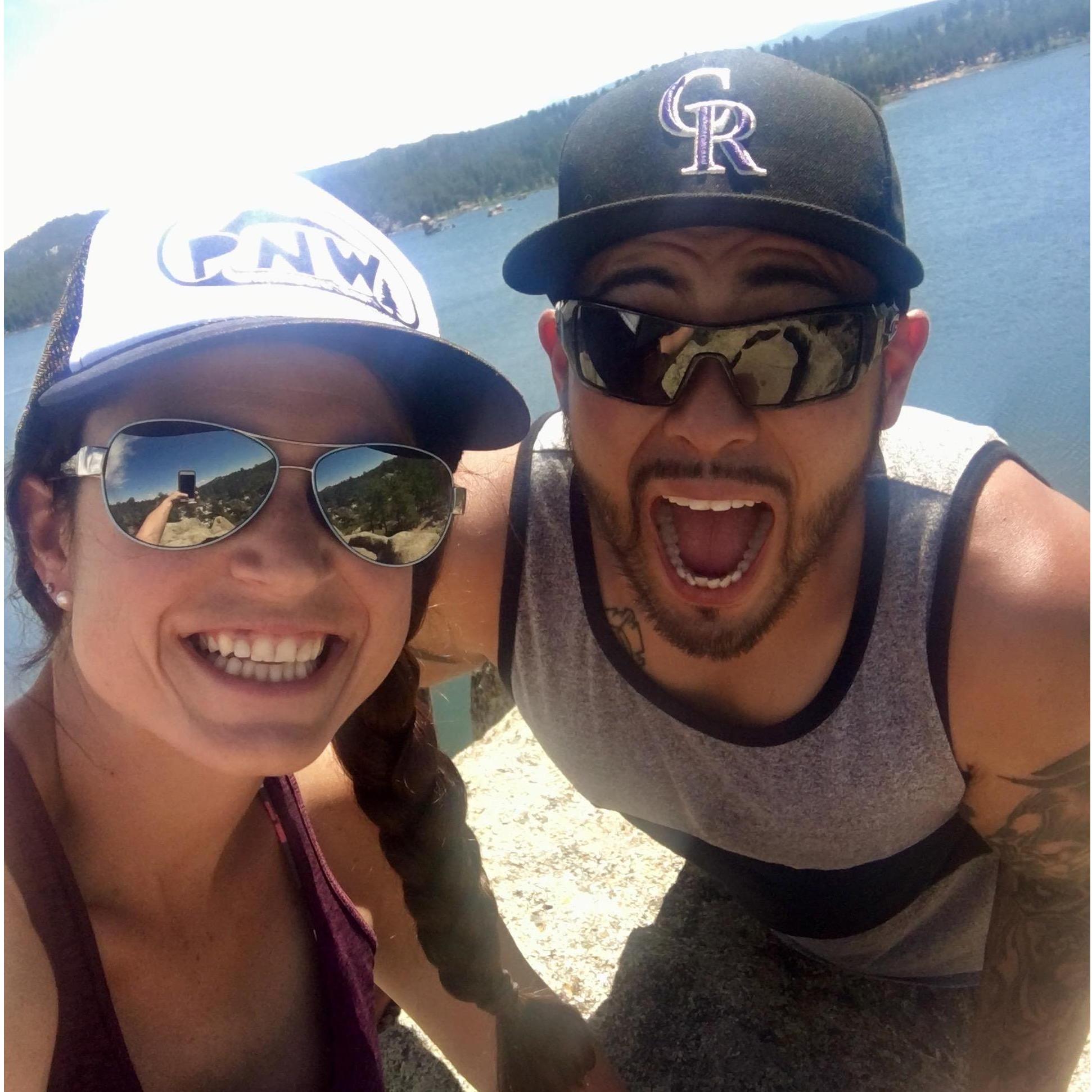 Glamping at Red Feather Lake, CO. Fun fact: this is the only way Brittany will go any version of "camping!"