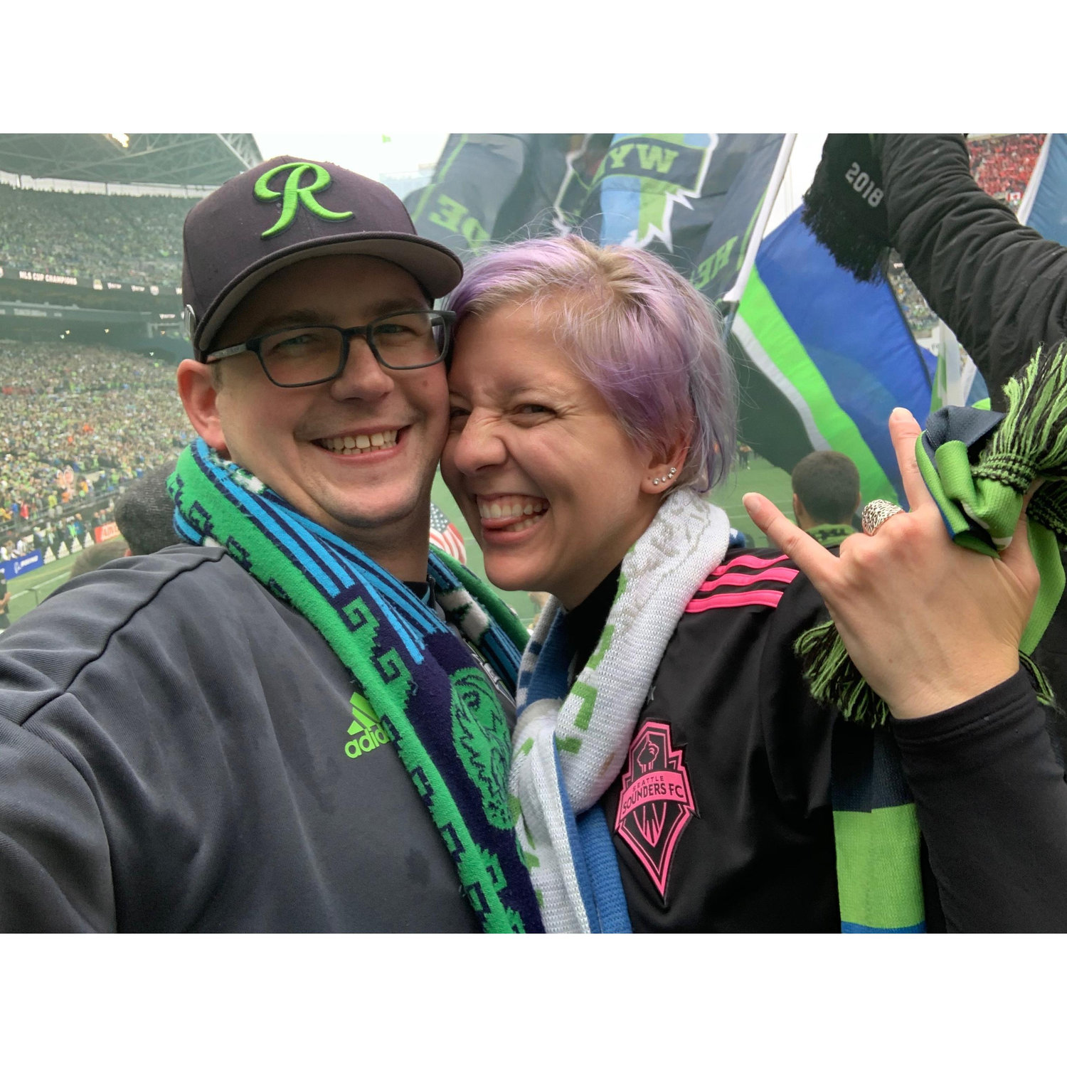 In our element…Go Sounders!!!