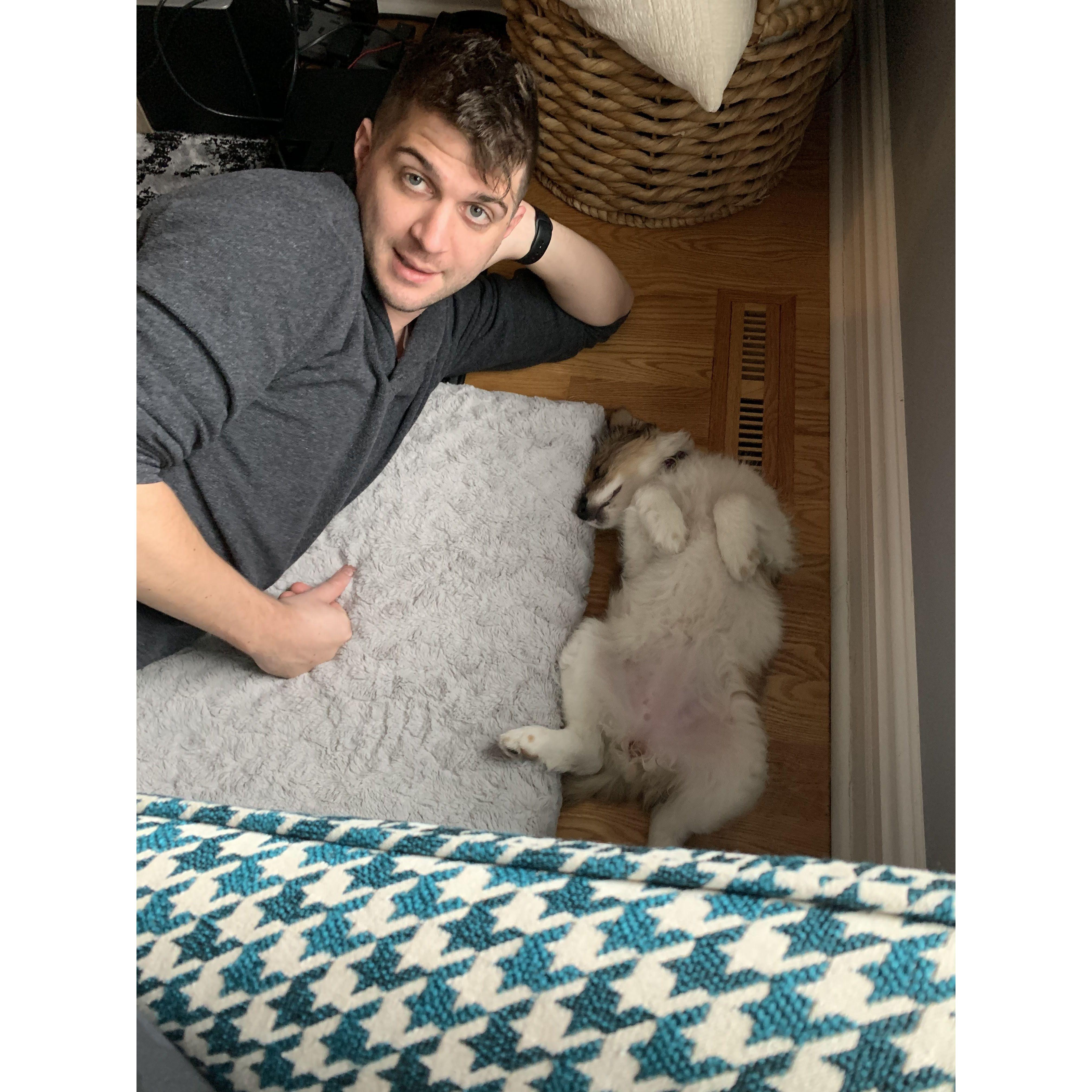 Jeff's first love, Amy & Jason's pup Dani