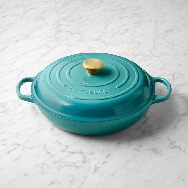 Le Creuset Signature Enameled Cast Iron Braiser, 5-Qt., Riviera