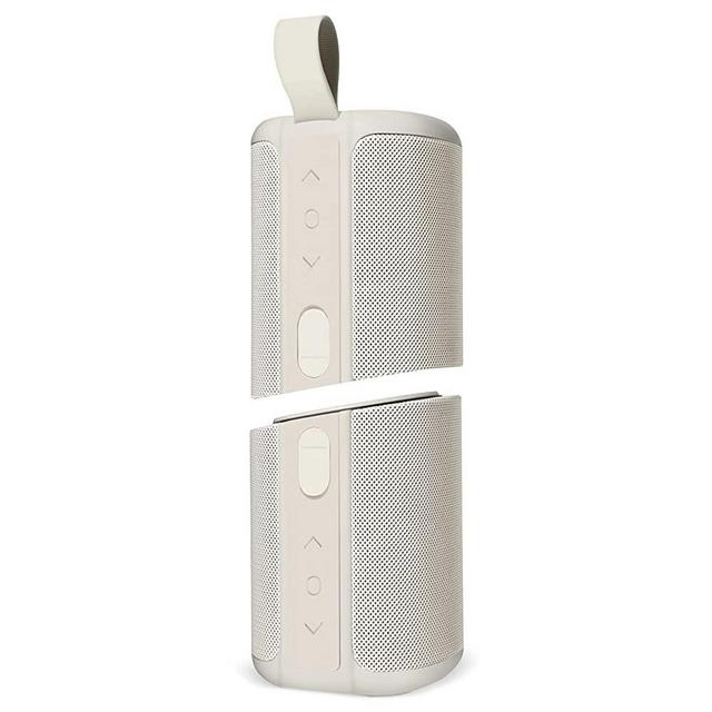 Kove Commuter 2 Portable Speaker - Stone Bluetooth Speakers, Wireless with HD Louder Volume, Deep Bass Subwoofer, Microphone, IPX7 Waterproof - Perfect Boom Box for Home, Outdoor or Travel