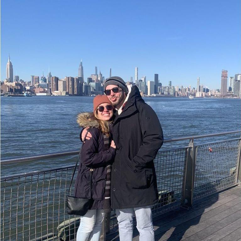 Our first trip to New York together in early 2022.