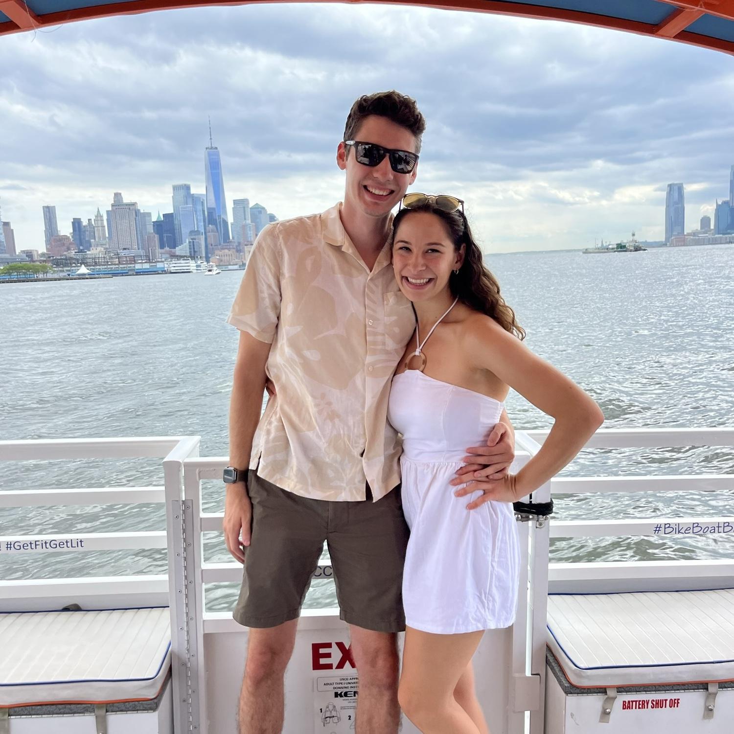 Annual cycle boat around the Hudson