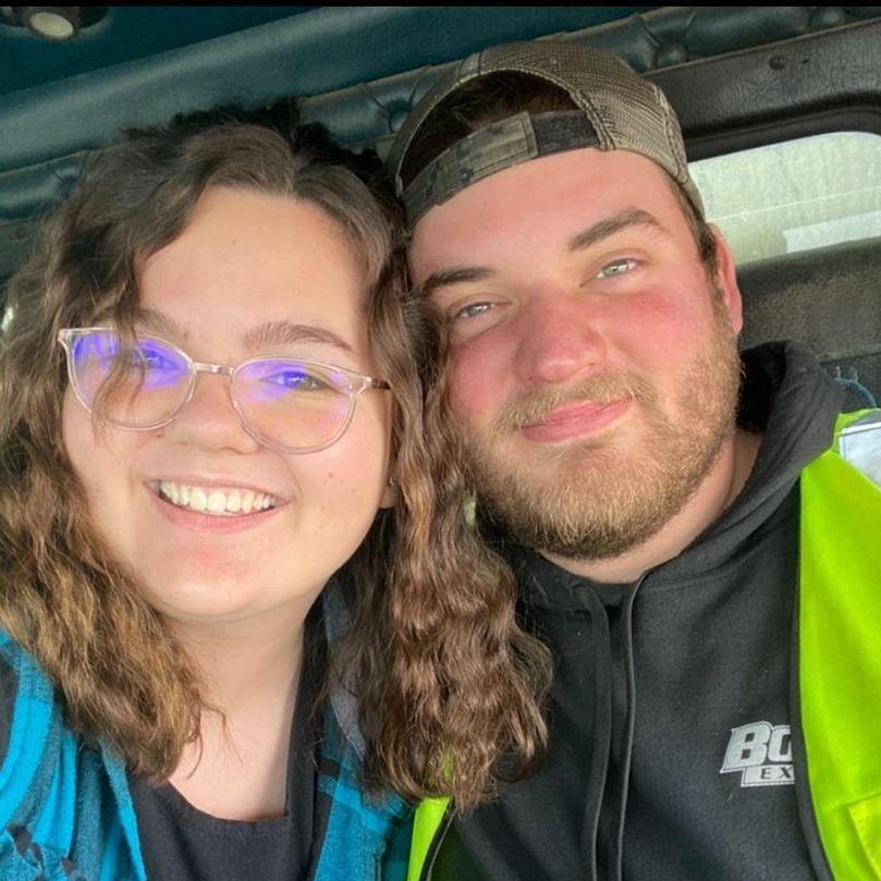 Our favorite thing to do together; Riding in the truck!