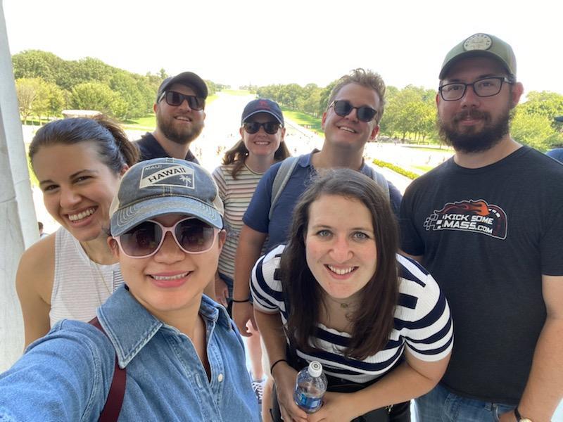 Hitting up the DC monuments with Sean's College Crew. September 2021.