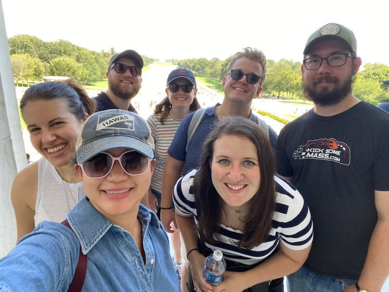 Hitting up the DC monuments with Sean's College Crew.  September 2021.