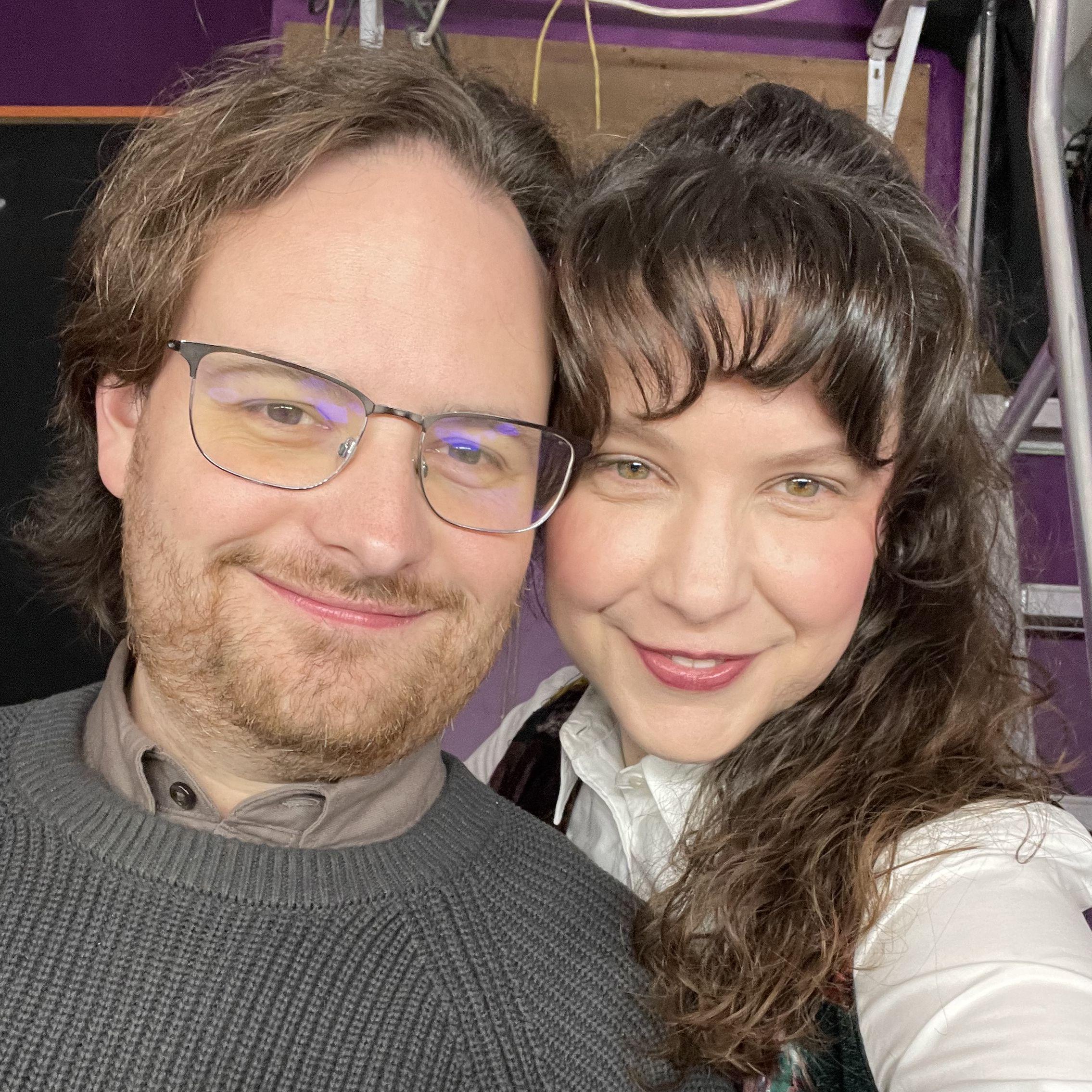 Back stage at 1N1A - the first show we produced together! (2024)