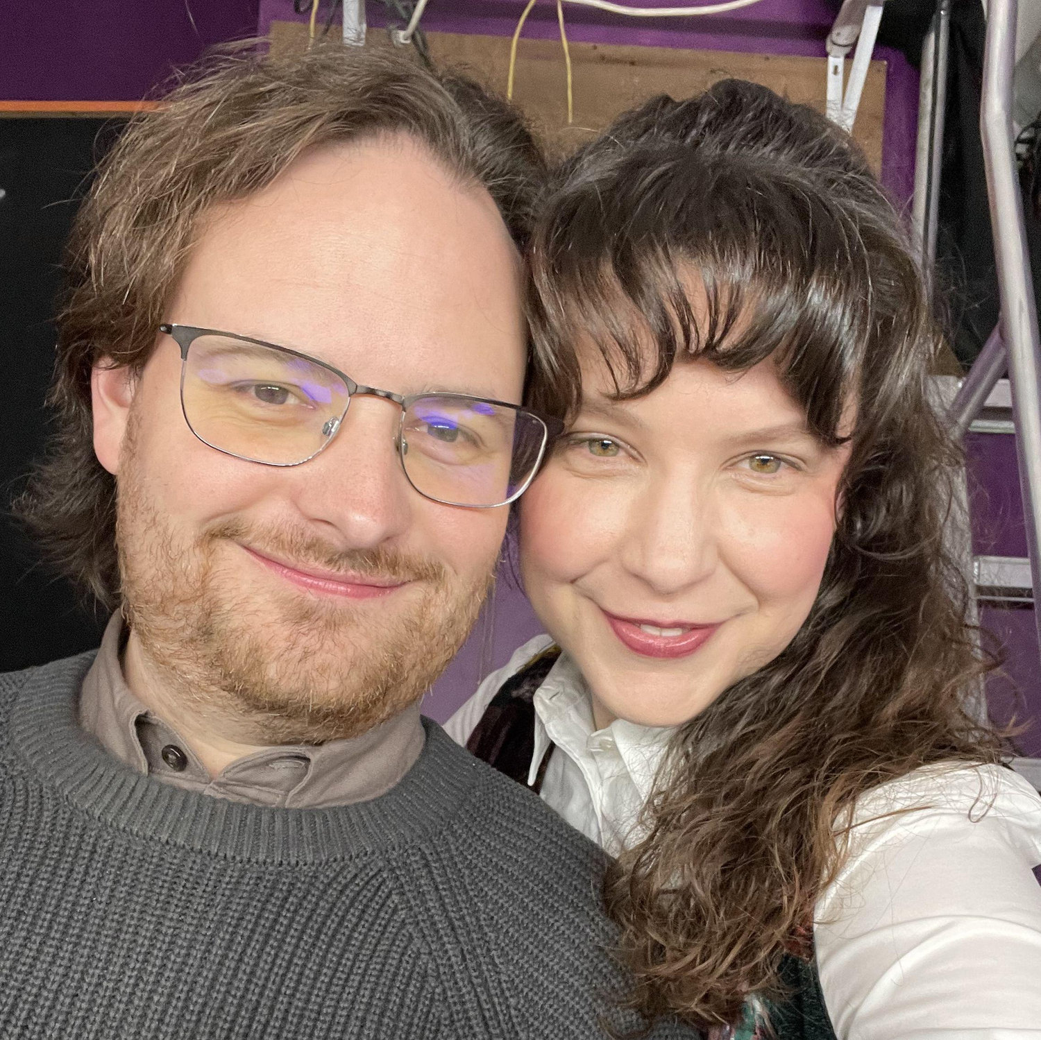 Back stage at 1N1A - the first show we produced together! (2024)