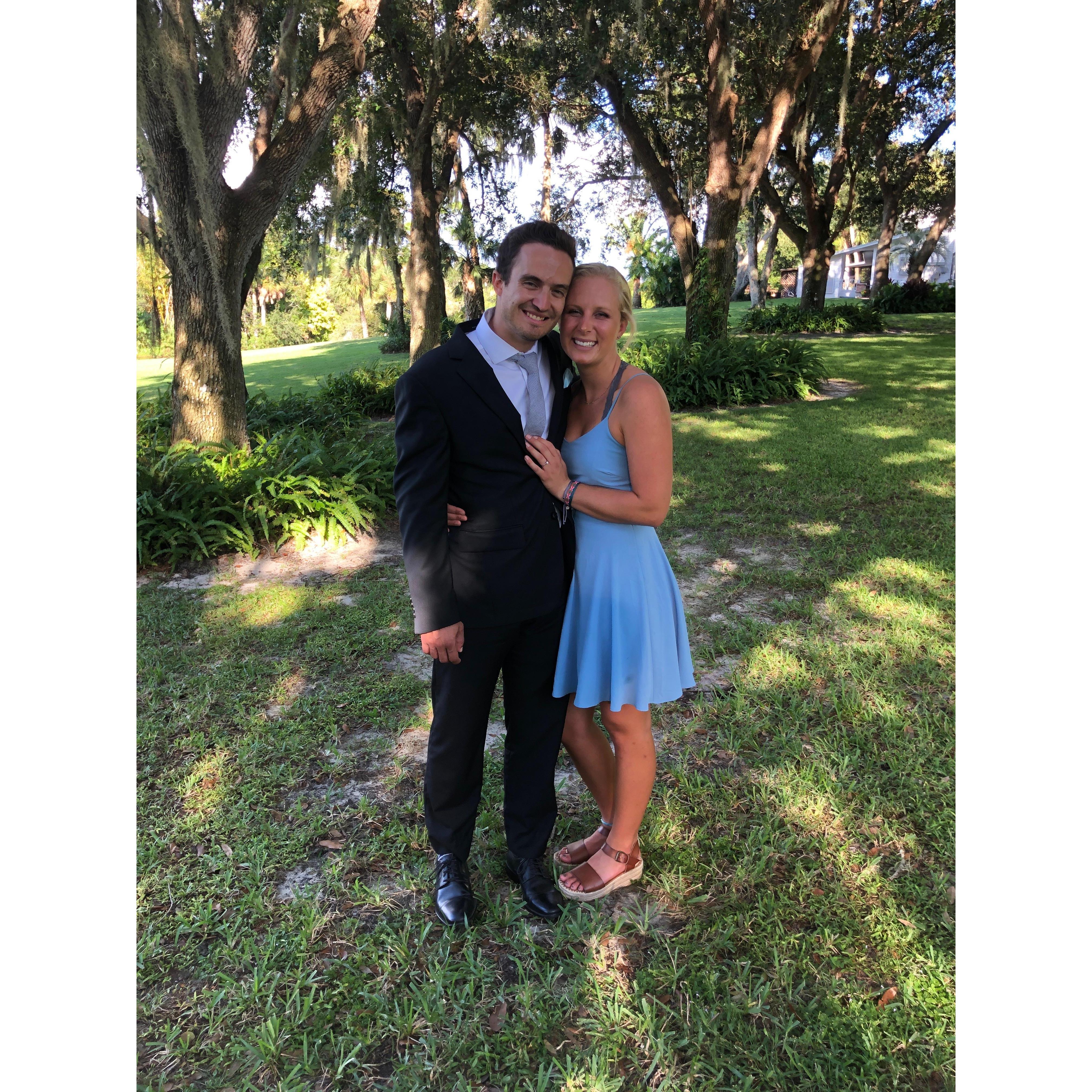 Tucker's sister's wedding in Florida