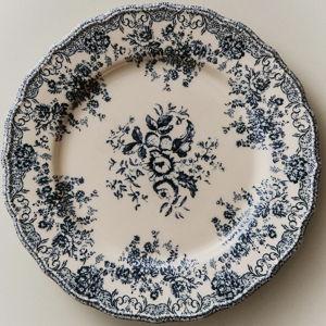 FLORAL EARTHENWARE DINNER PLATE