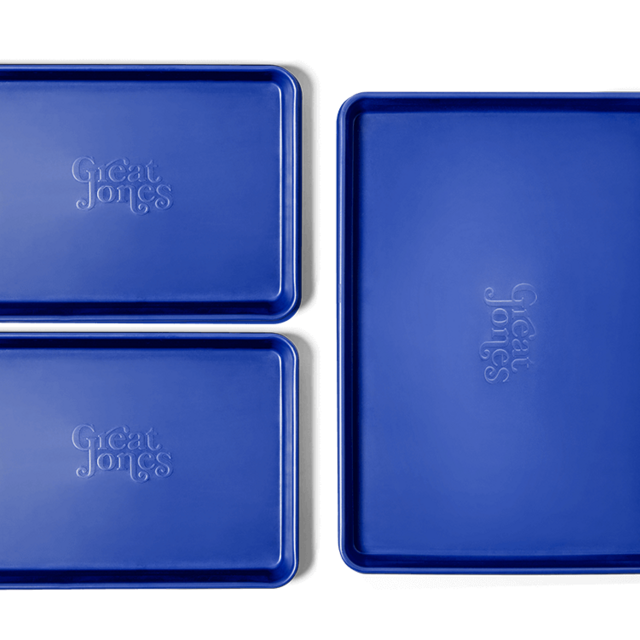 Sheet Show set, in blueberry