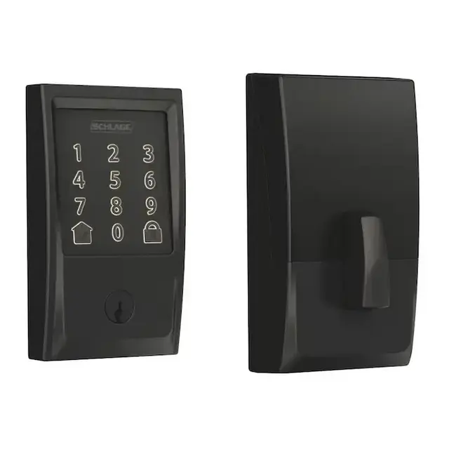 Schlage Deadbolt Smart Lock Matte Black