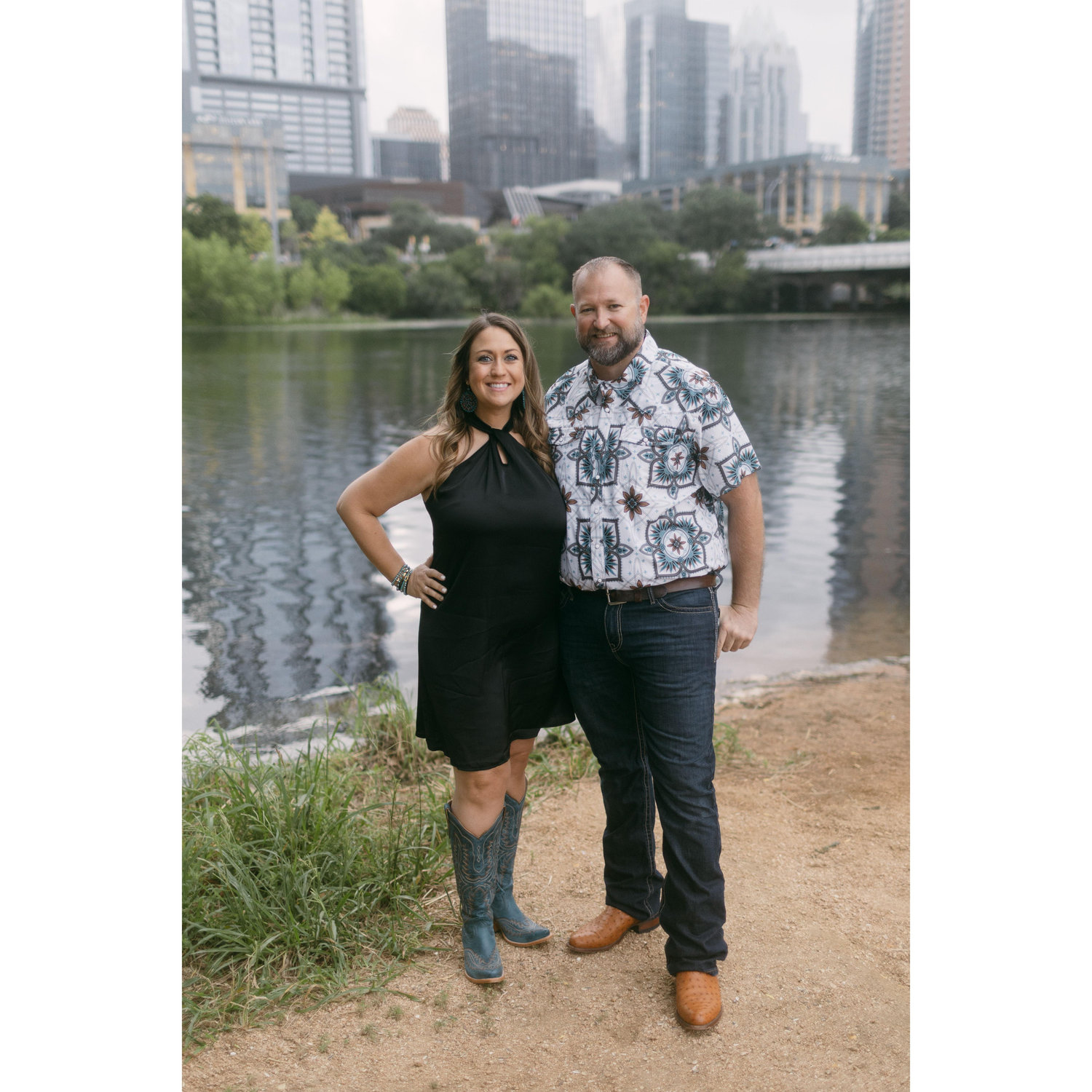 Our Engagement Photo Session at Town Lake in Downtown Austin!