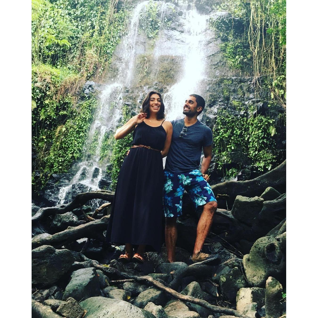 Trekkin' by waterfalls in Costa Rica