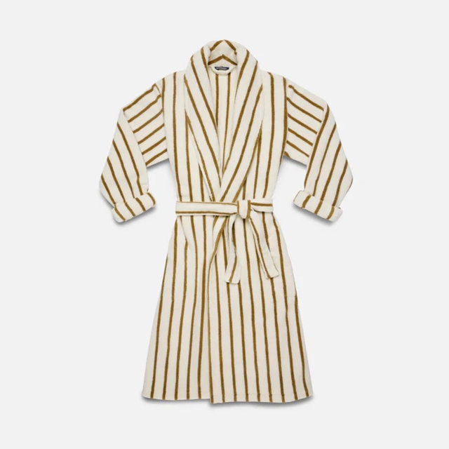 Super-Plush Robe - Striped Umber (Medium)
