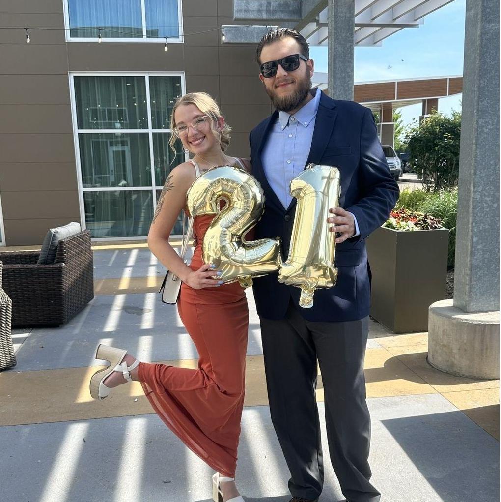 Sydney and Ethan on Sydney's 21st birthday